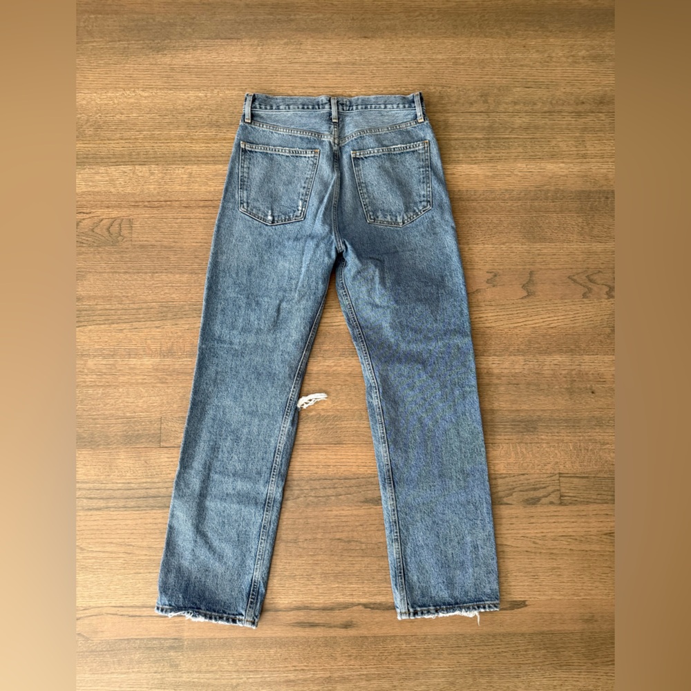 Agolde 90's Pinch Waist High Rise Distressed Jeans-Size 28 - Picture 9 of 16